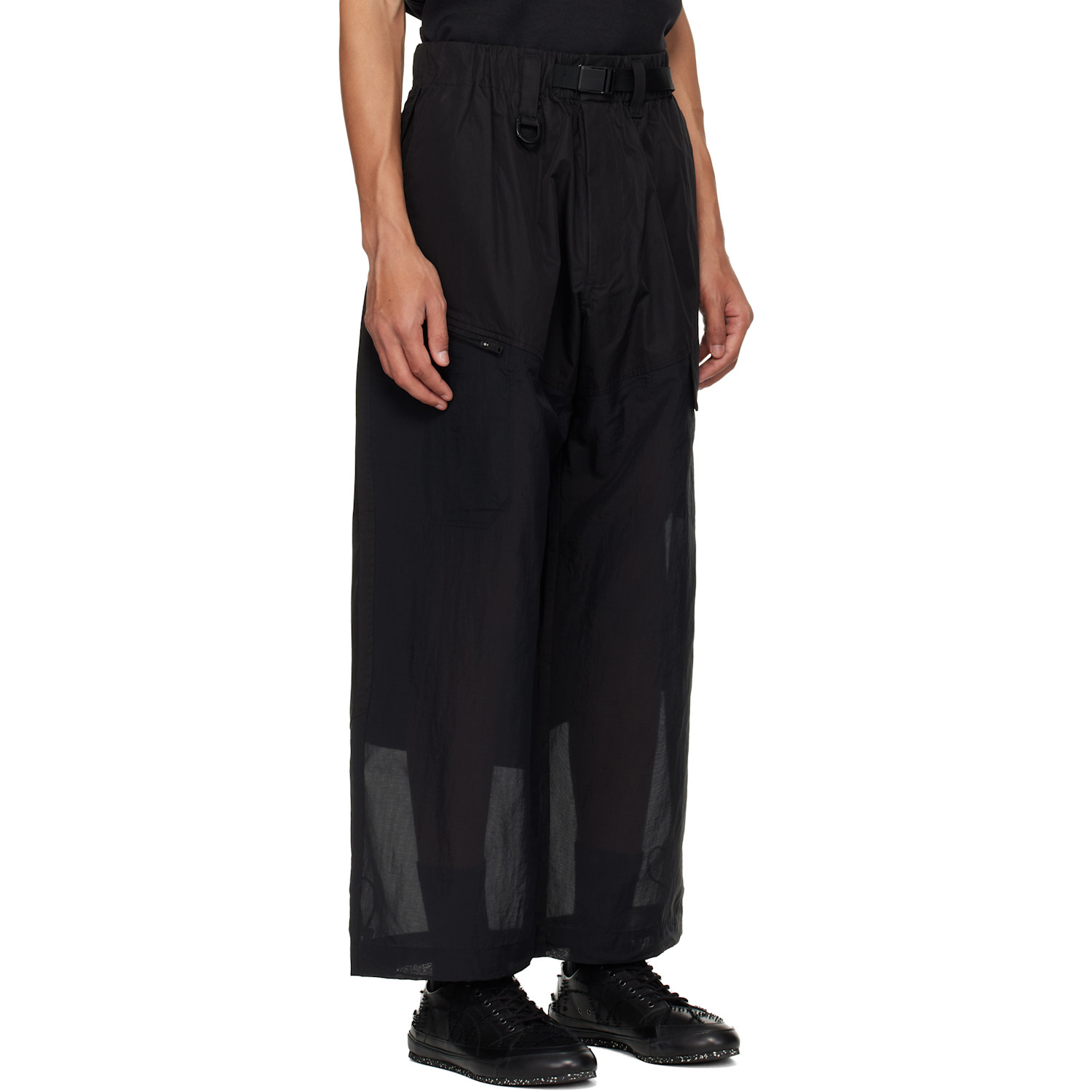  Y-3 Black Ut Straightleg Cargo Pants 