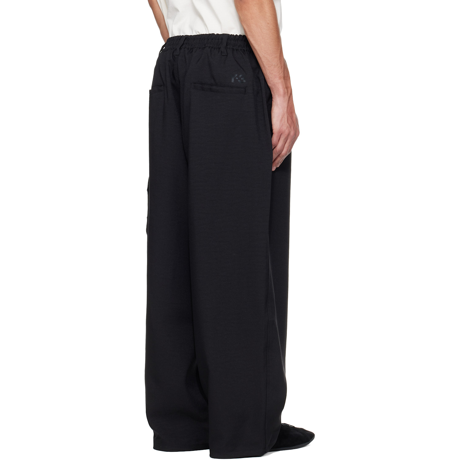  Y-3 Black Sport Uniform Straight Cargo Pants 