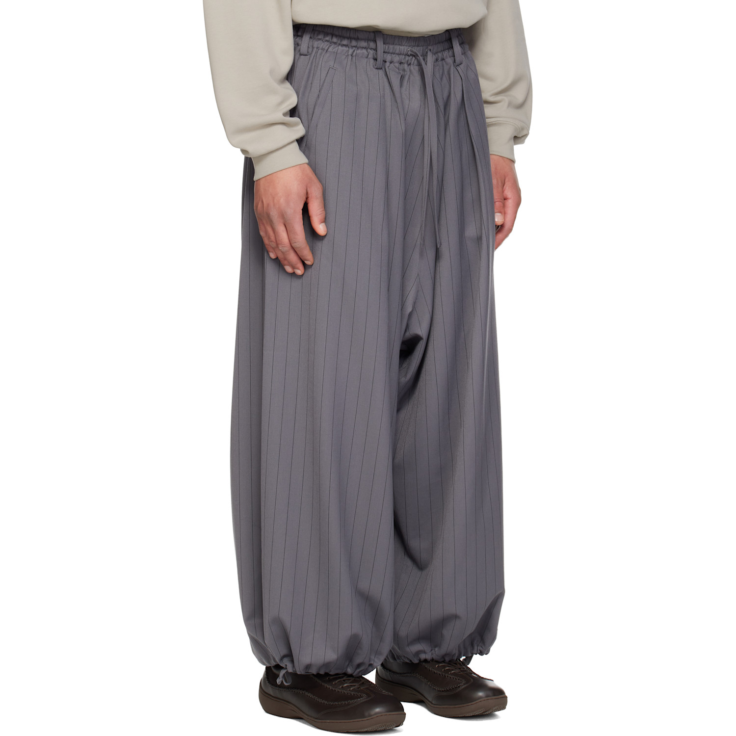  Y-3 Gray Wool Trousers 