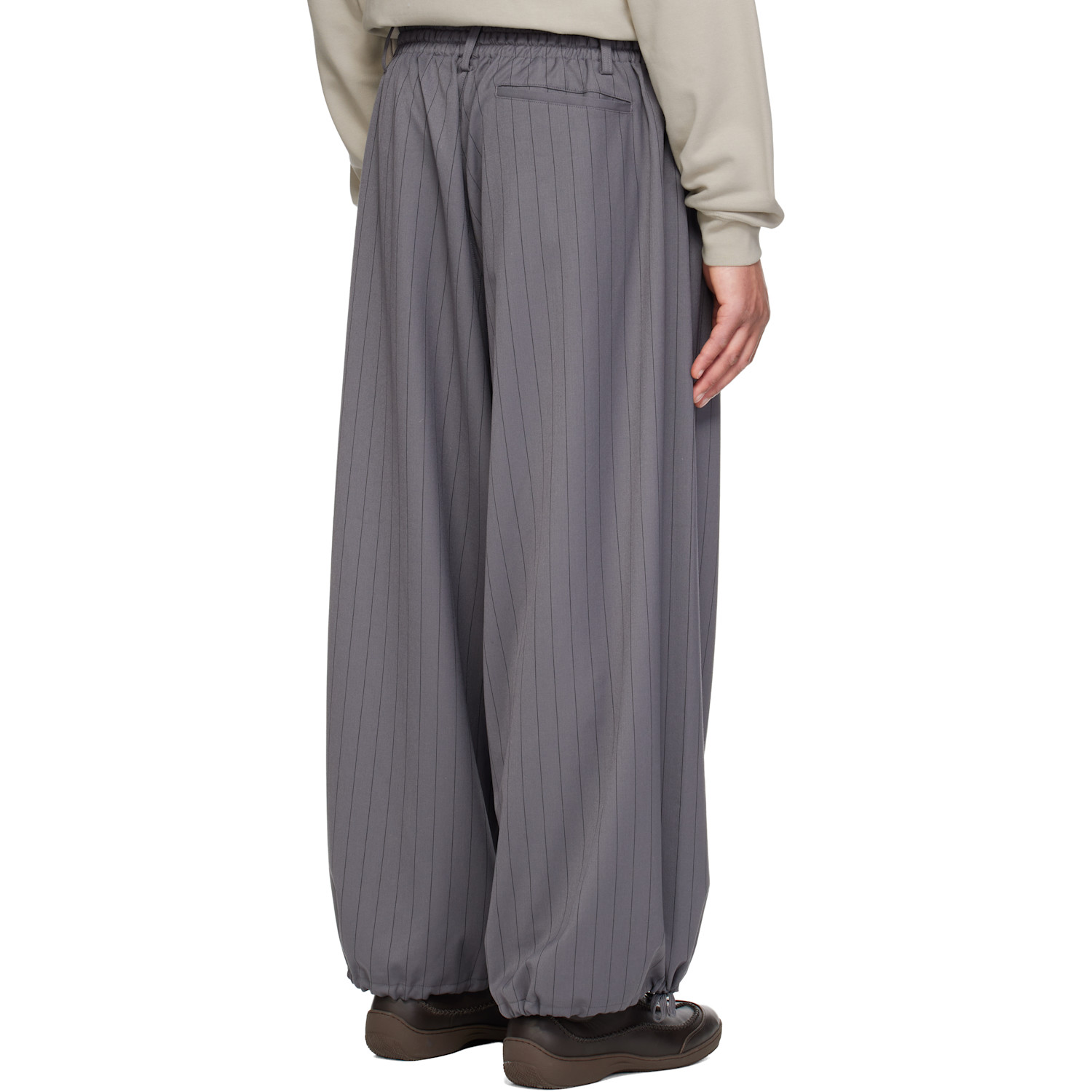  Y-3 Gray Wool Trousers 