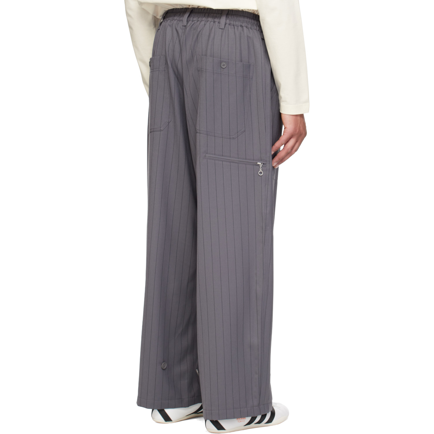  Y-3 Gray Wool Trousers 