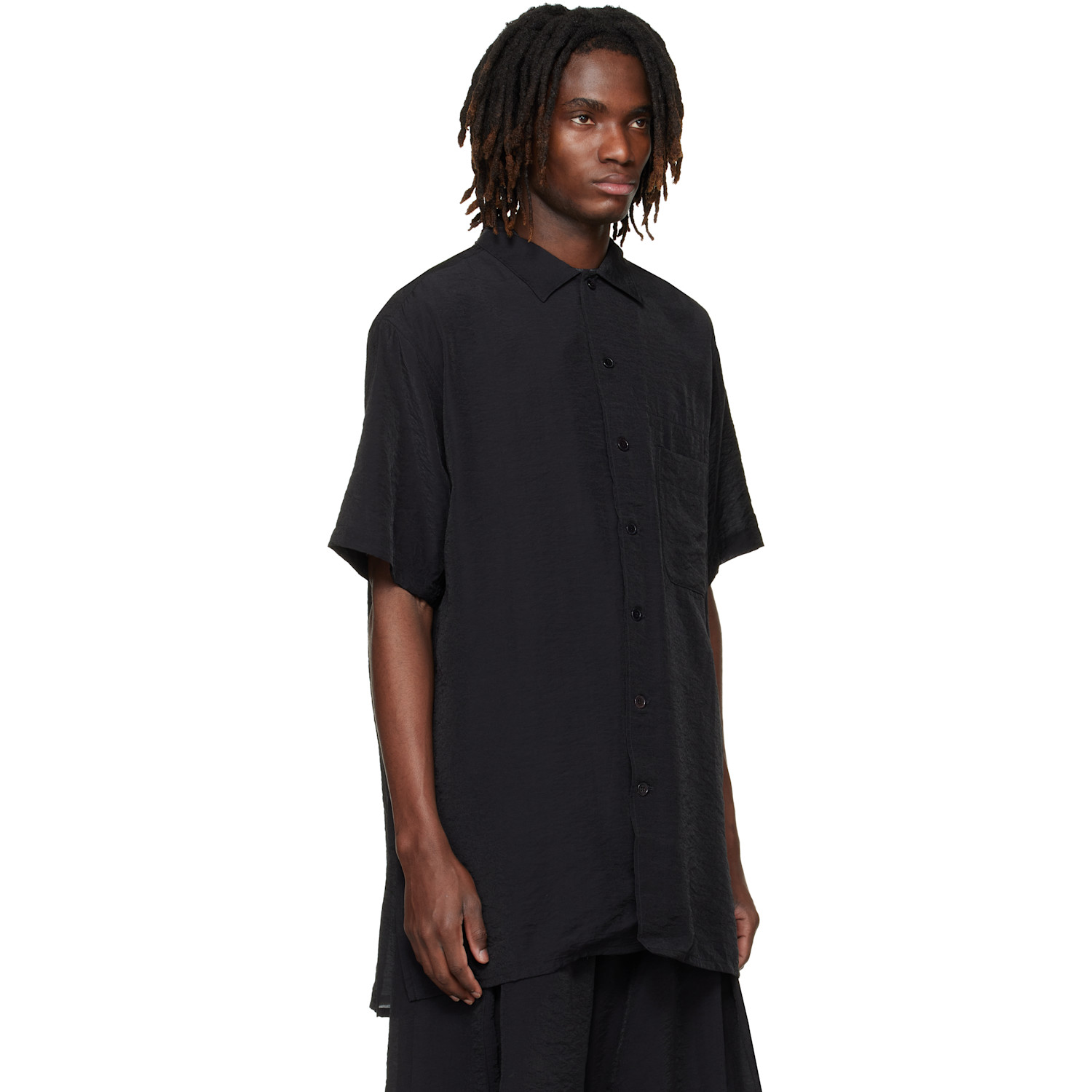  Y-3 Black Short Sleeve Shirt 
