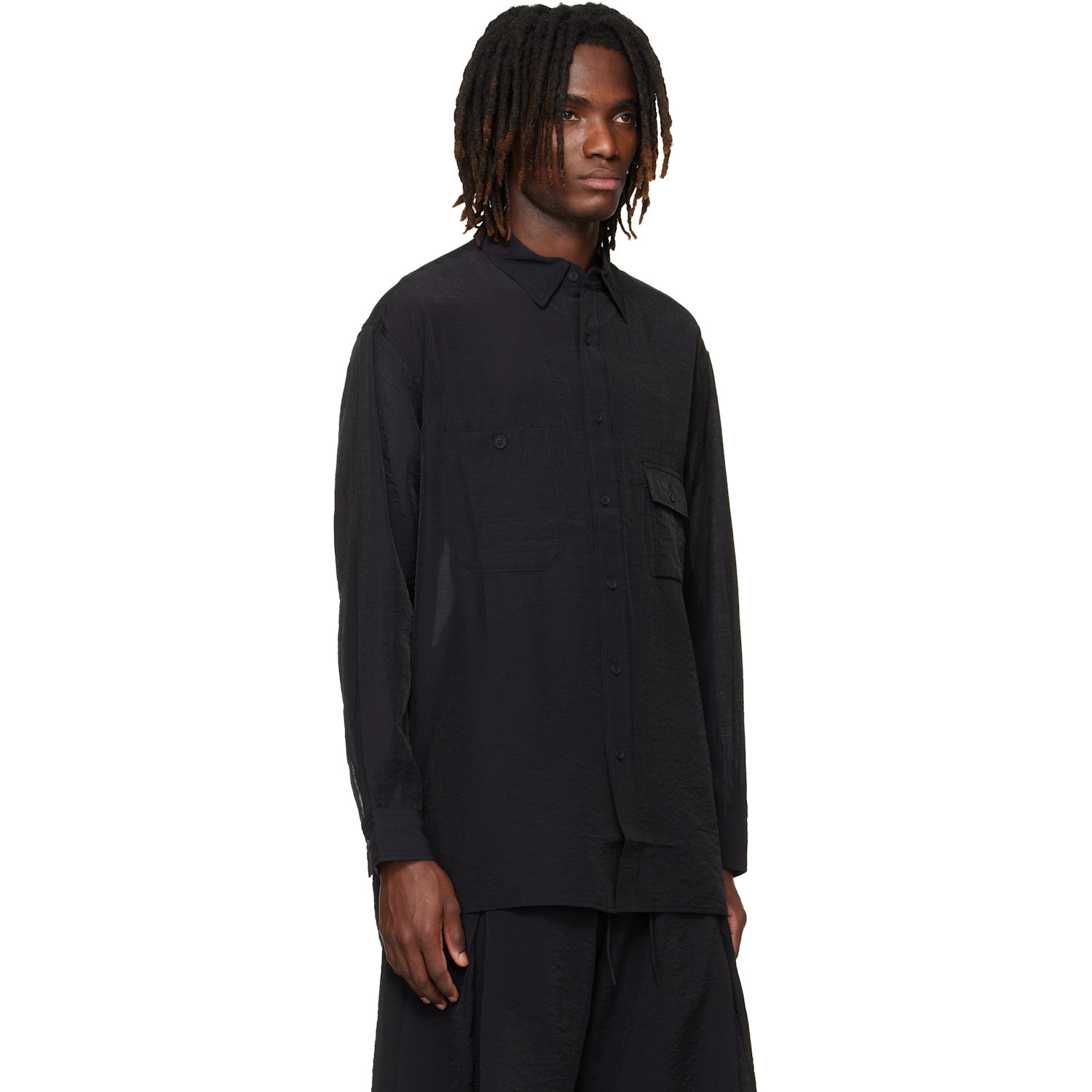  Y-3 Black Long Sleeve Shirt 