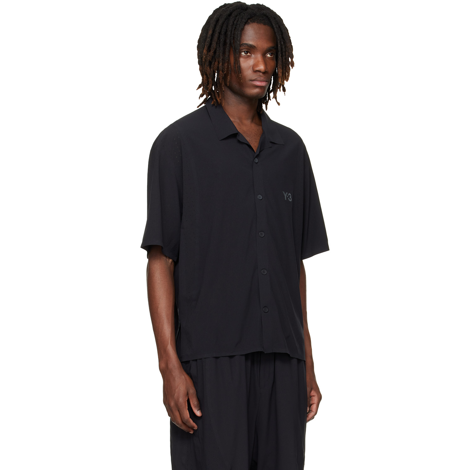  Y-3 Black Ultralight Woven Shirt 