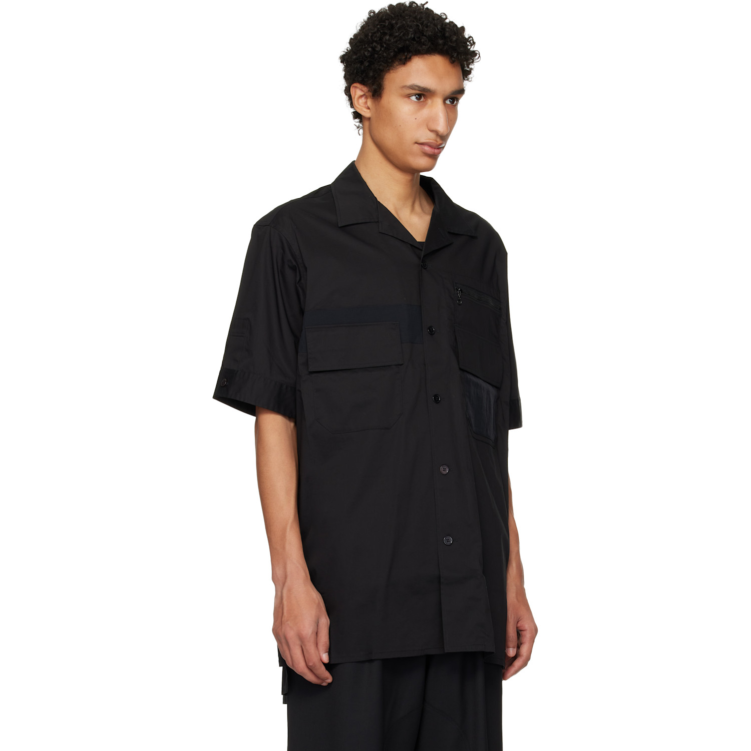  Y-3 Black Ut Short Sleeve Shirt 
