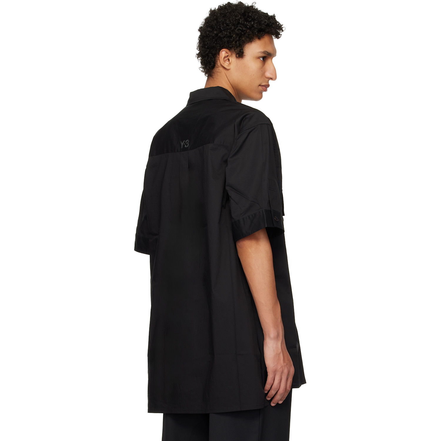  Y-3 Black Ut Short Sleeve Shirt 