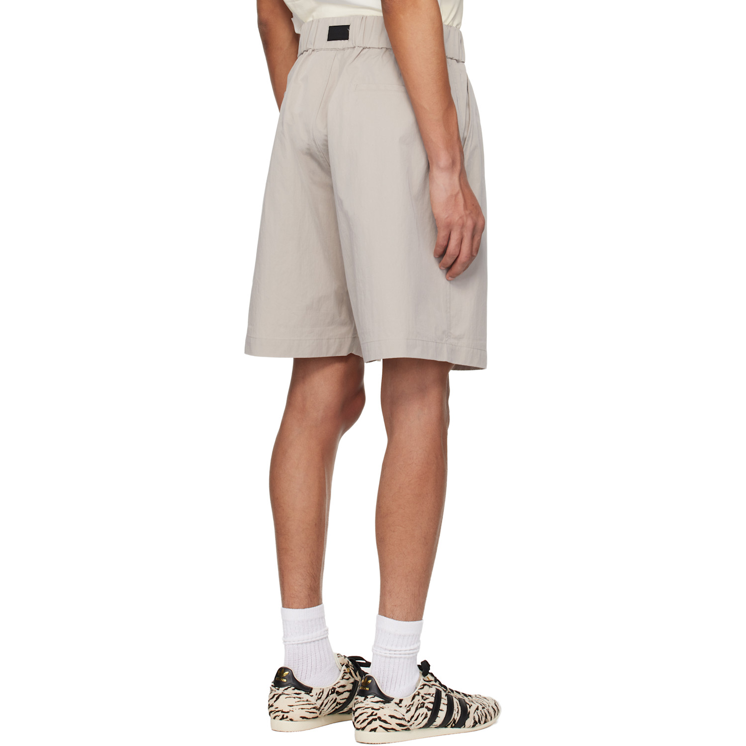  Y-3 Beige Ut Wideleg Cargo Shorts 