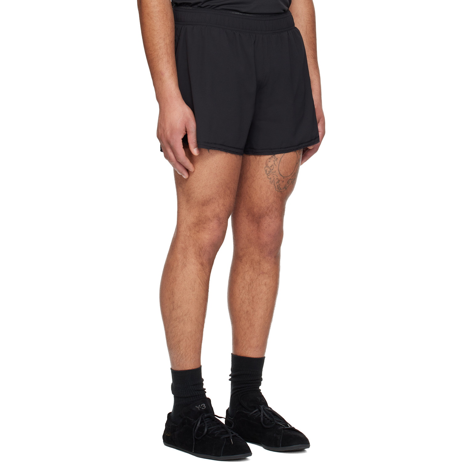  Y-3 Black Running Shorts 