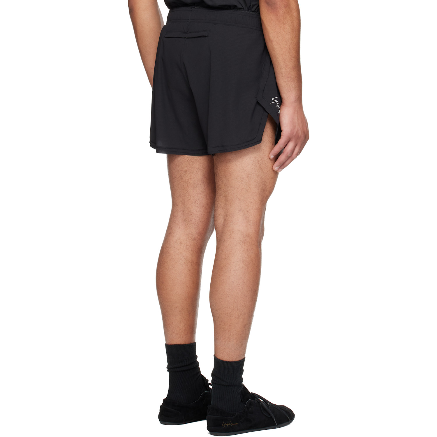  Y-3 Black Running Shorts 