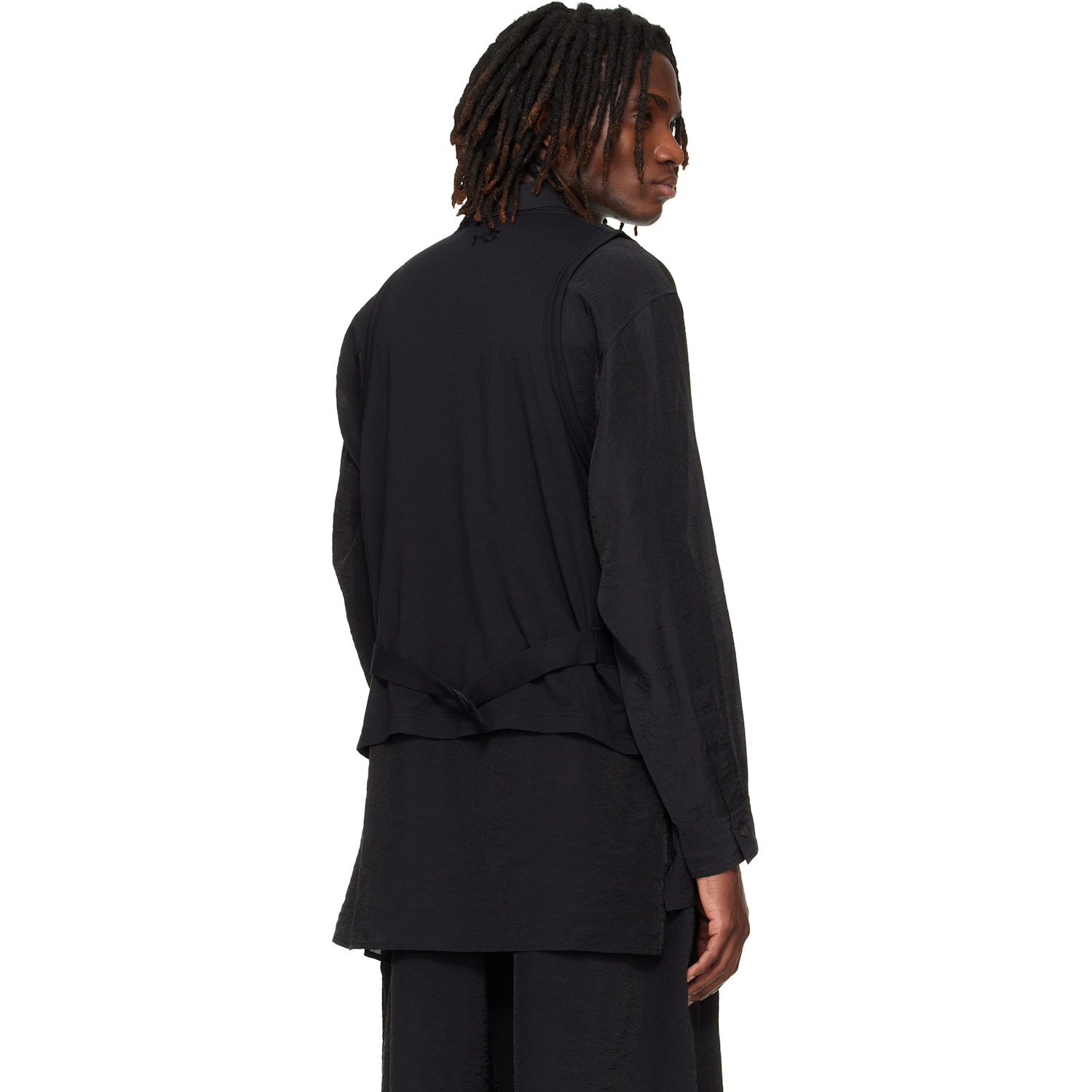  Y-3 Black Tailored Vest 