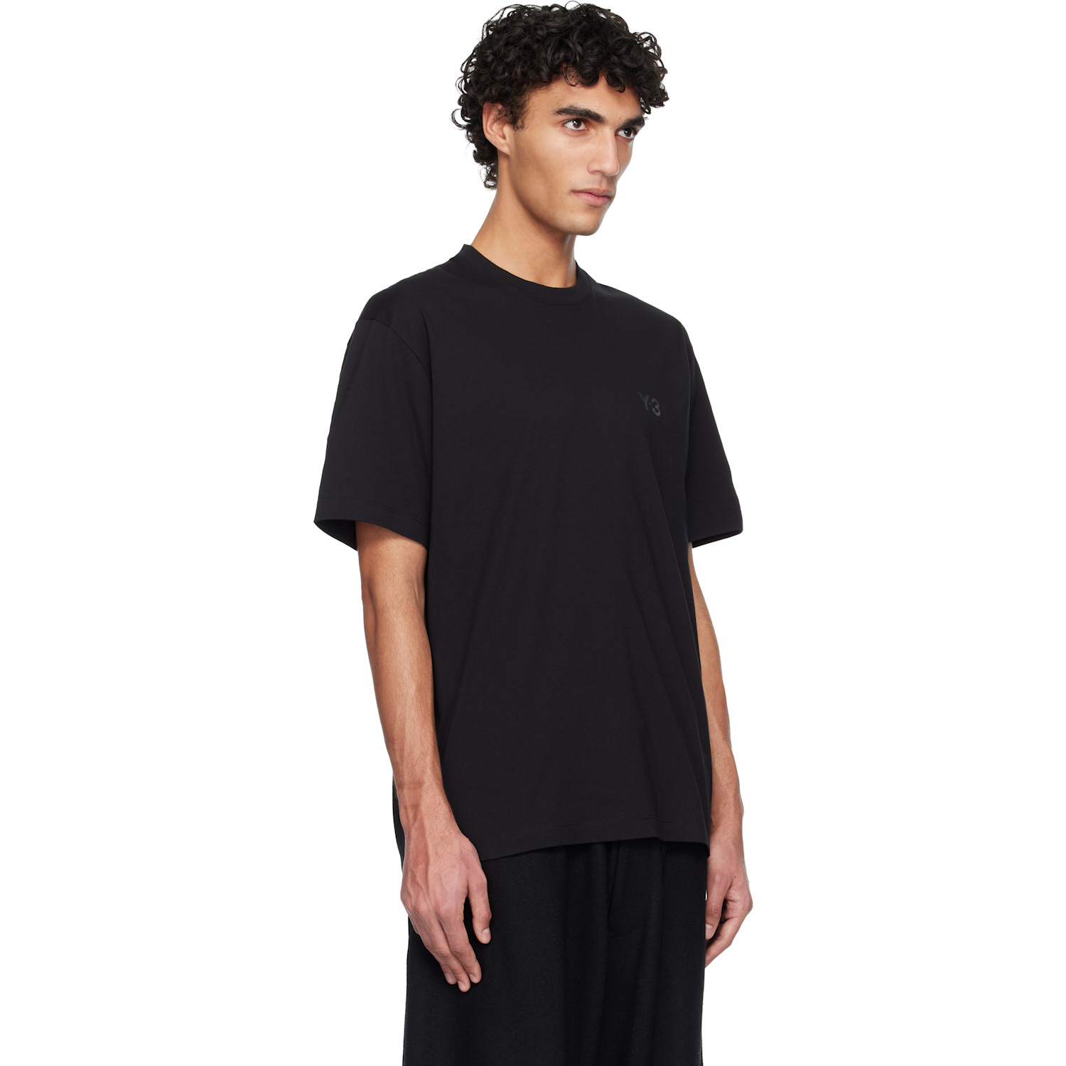  Y-3 Black Regular Short Sleeve T-shirt 