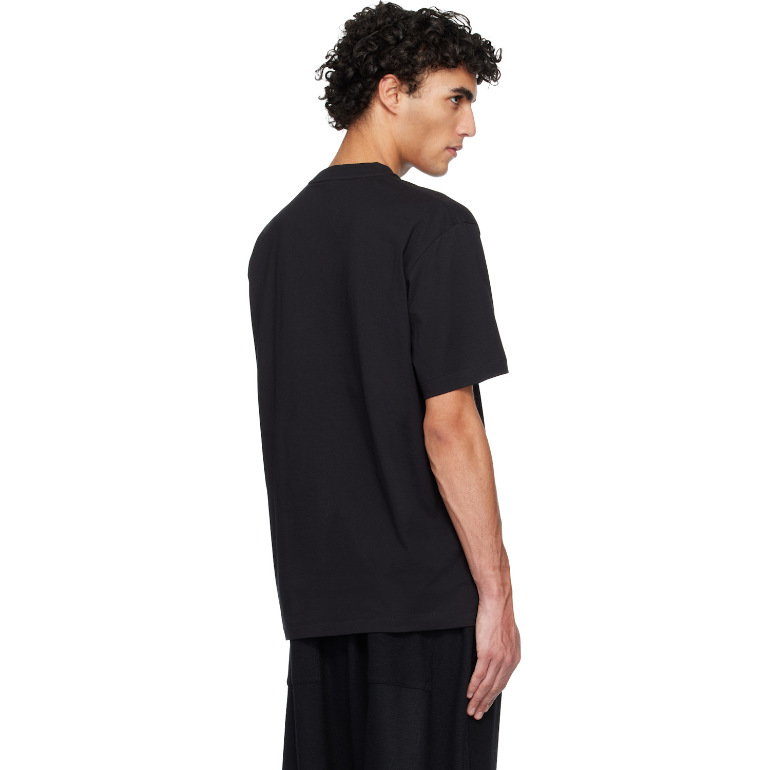  Y-3 Black Regular Short Sleeve T-shirt 