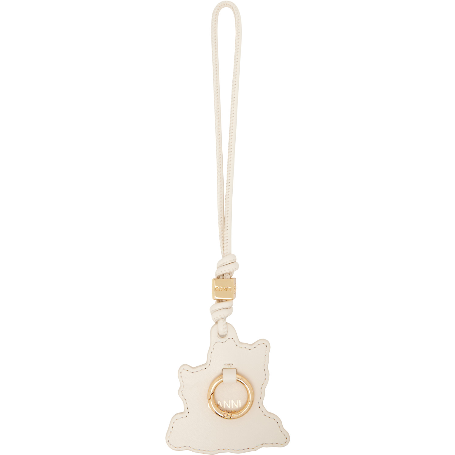  Ganni Off-white Pony Keychain 