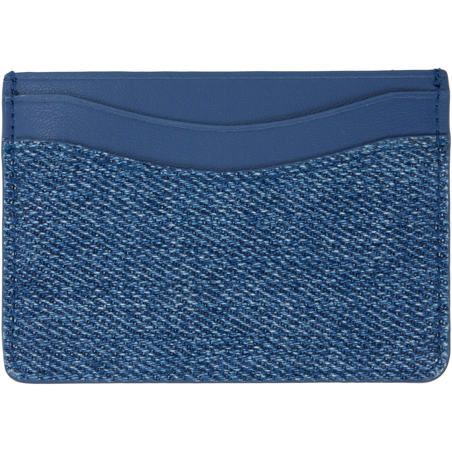  Ganni Navy Bou Denim Card Holder 