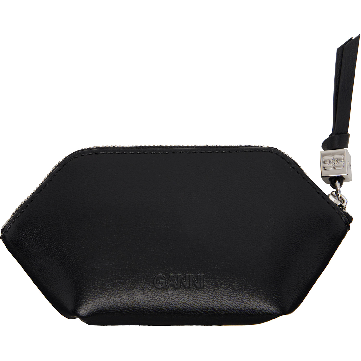  Ganni Black Bou Poodle Coin Pouch 