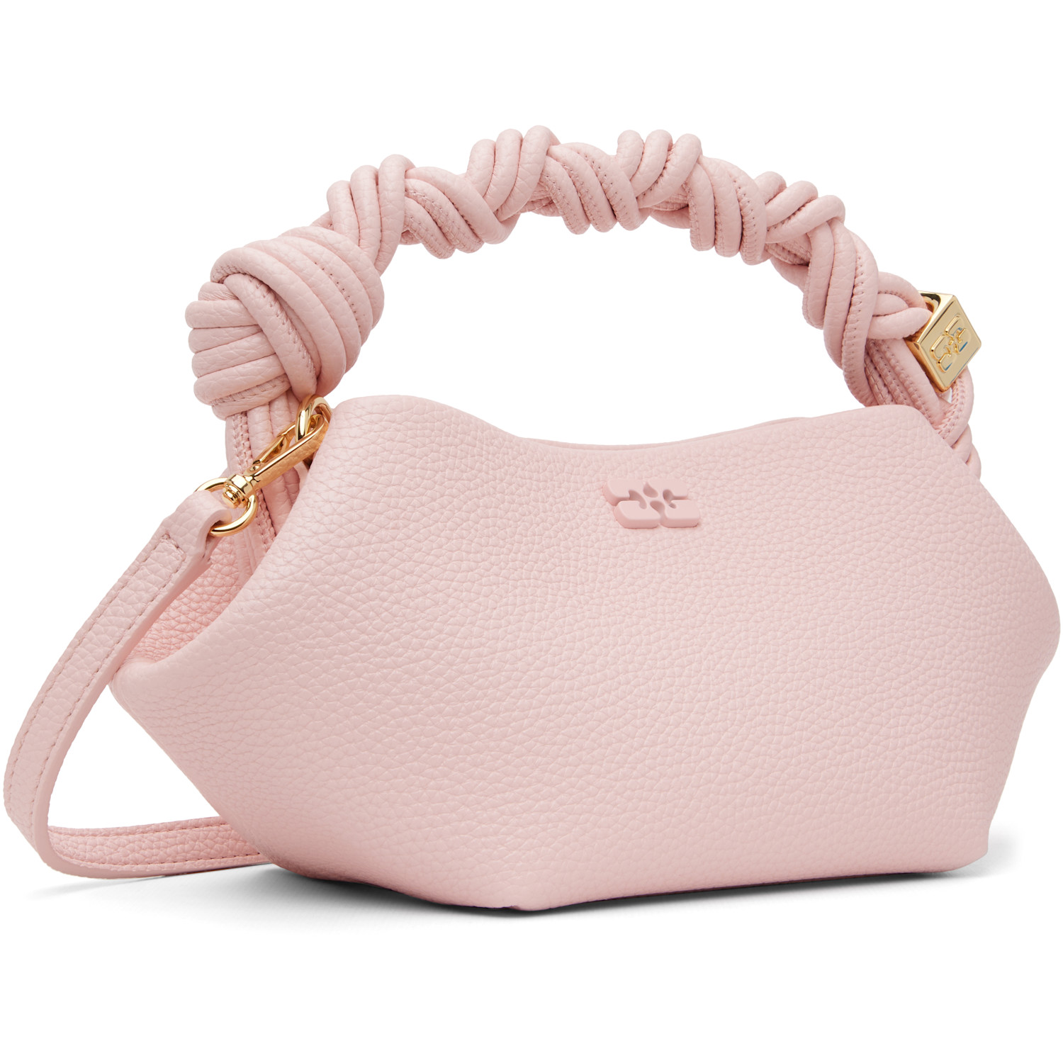  Ganni Pink Grained Mini Bou Bag 
