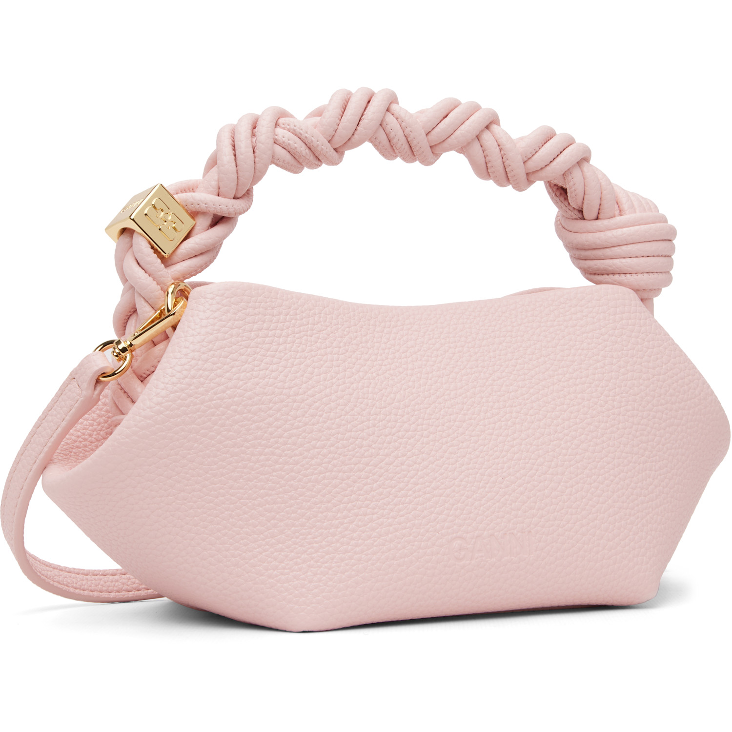  Ganni Pink Grained Mini Bou Bag 