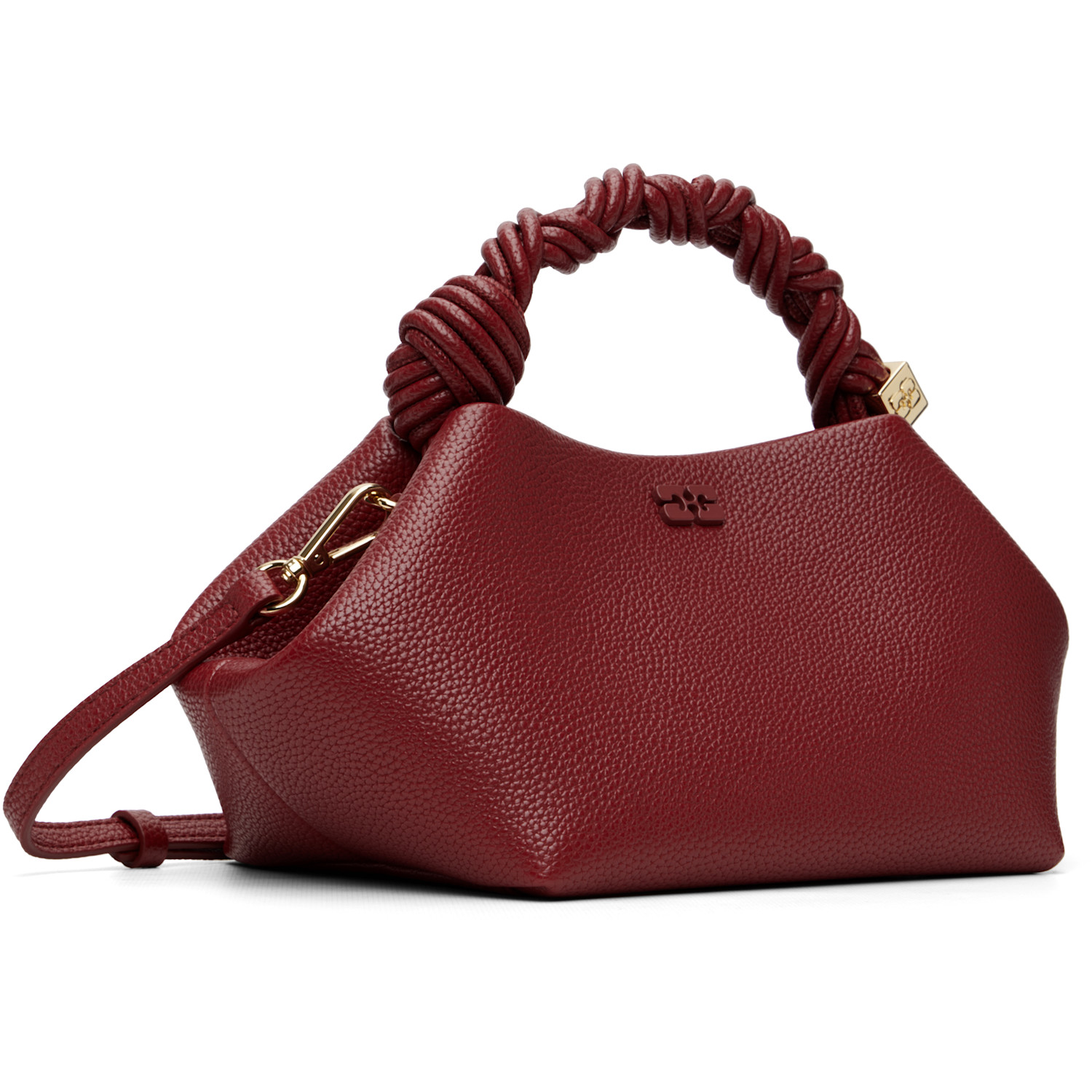  Ganni Red Grained Small Bou Bag 