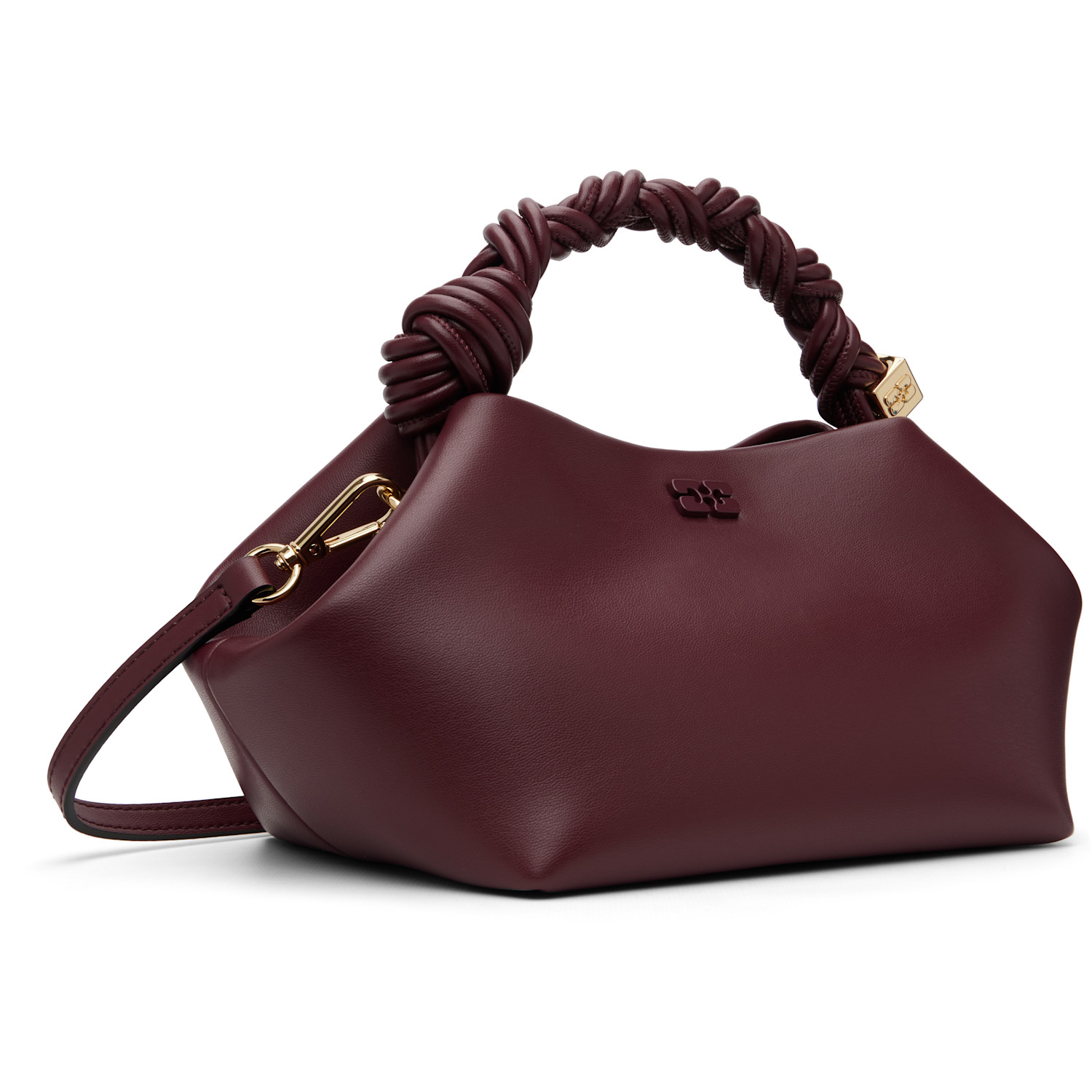  Ganni Burgundy Small Bou Bag 