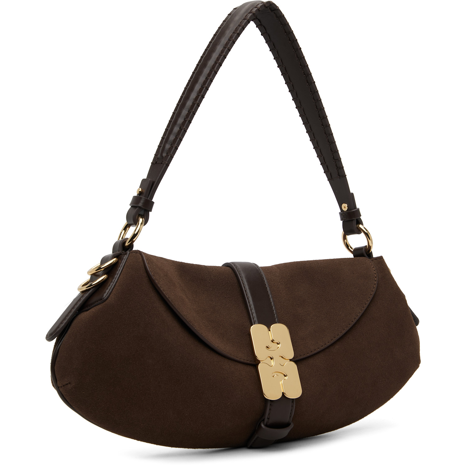  Ganni Brown B-kat Bag 