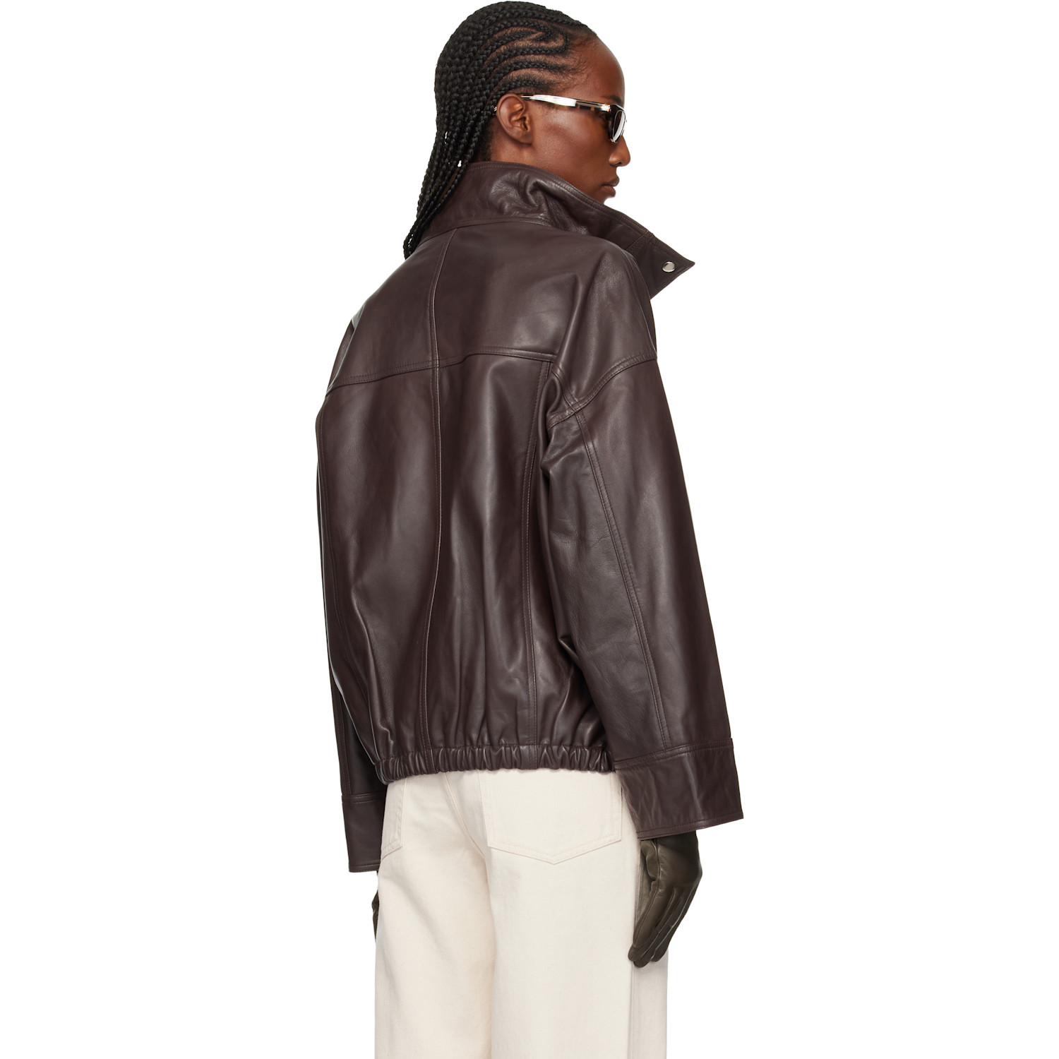  Róhe Brown Reinvented Leather Jacket 