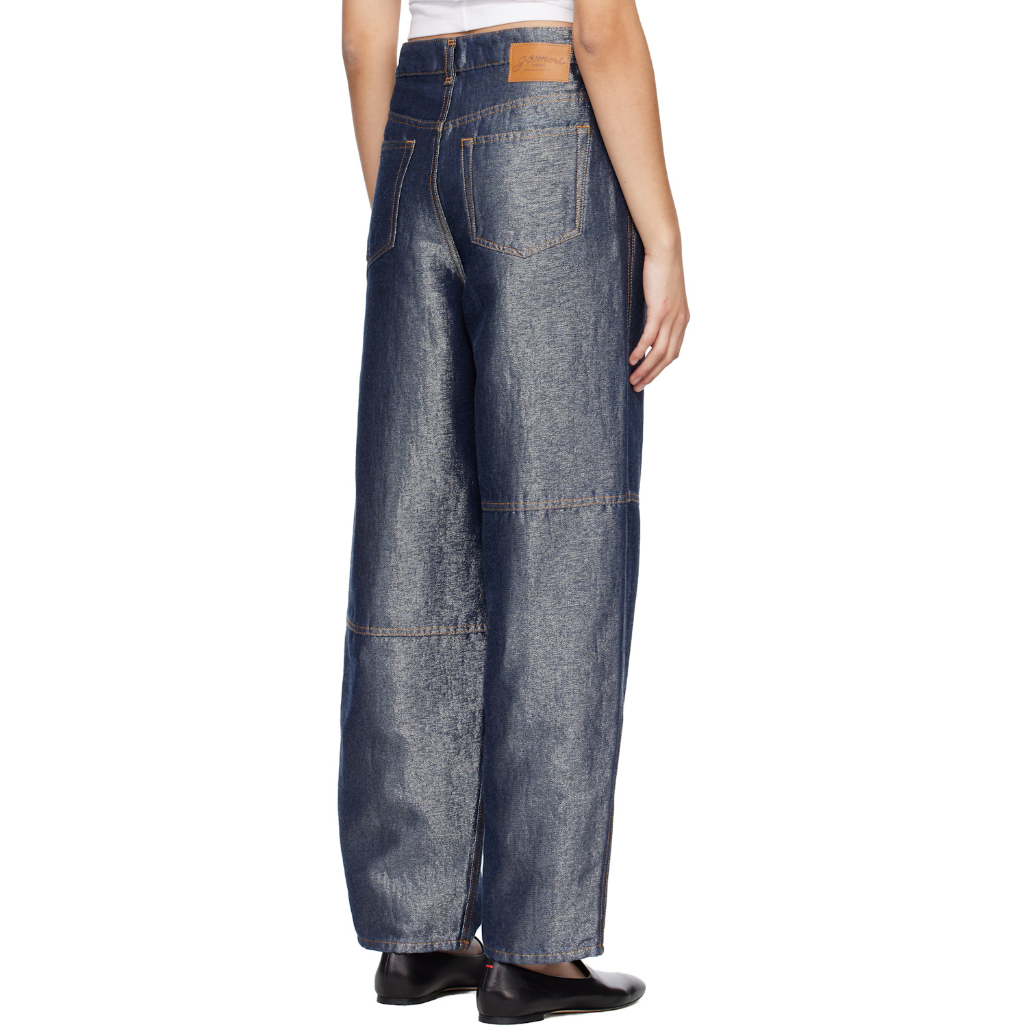  Ganni Blue Stary Jeans 