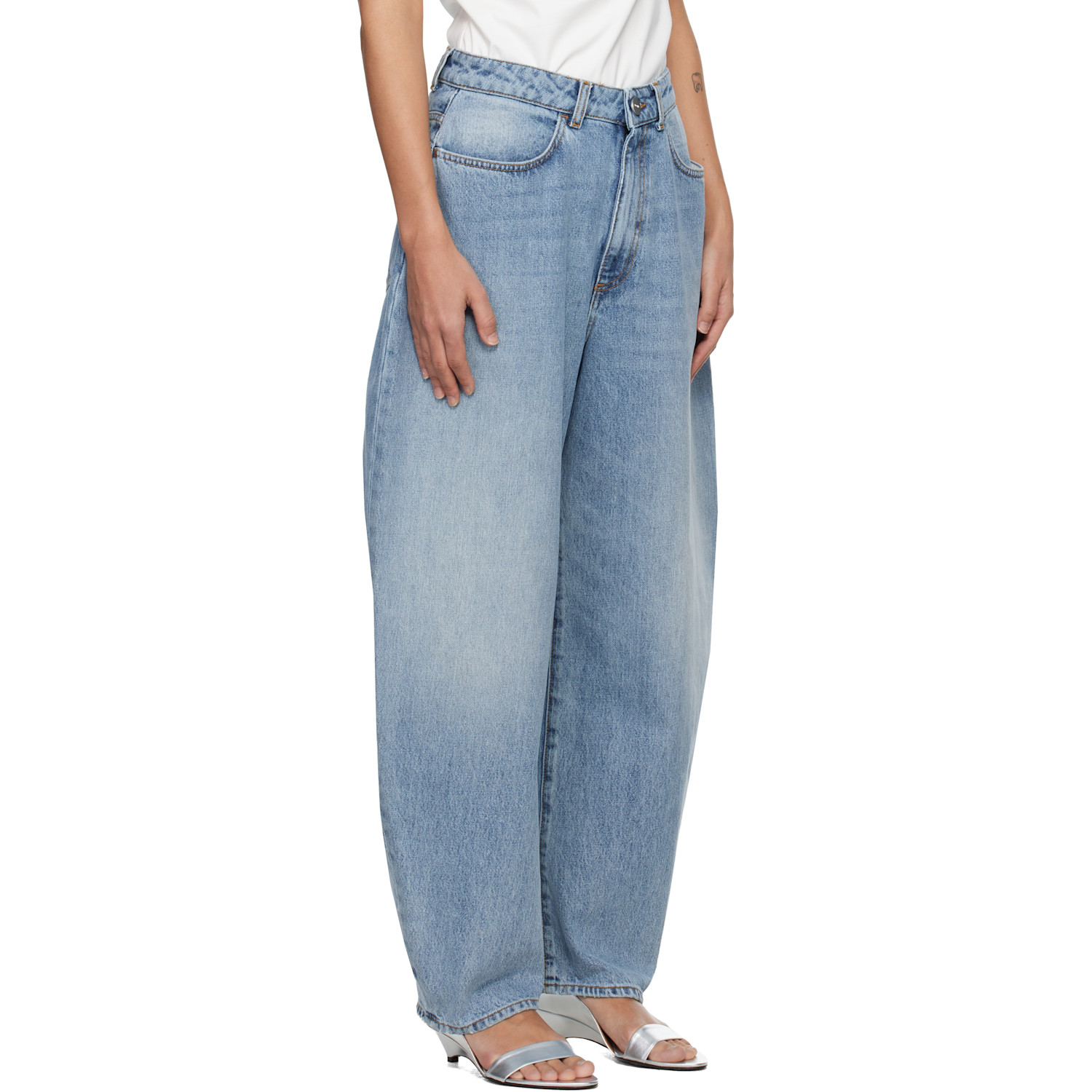  Róhe Blue Sculptural Jeans 