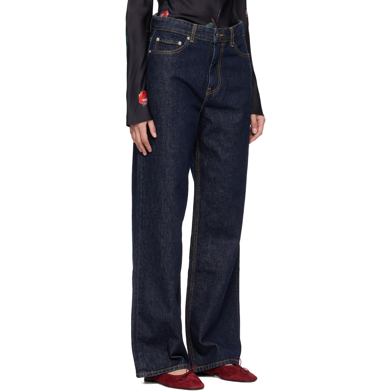  Ganni Blue Izey Jeans 