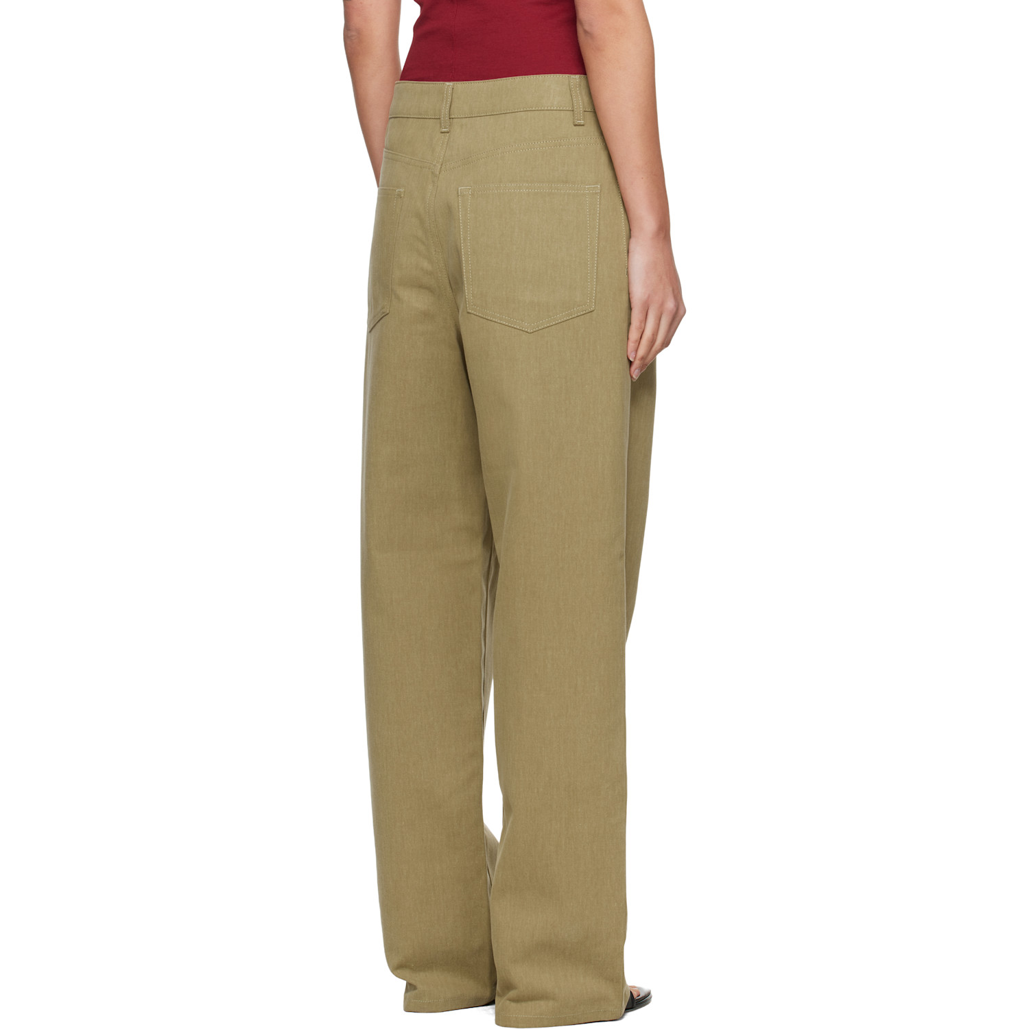  Róhe Khaki Baggy Fit Jeans 