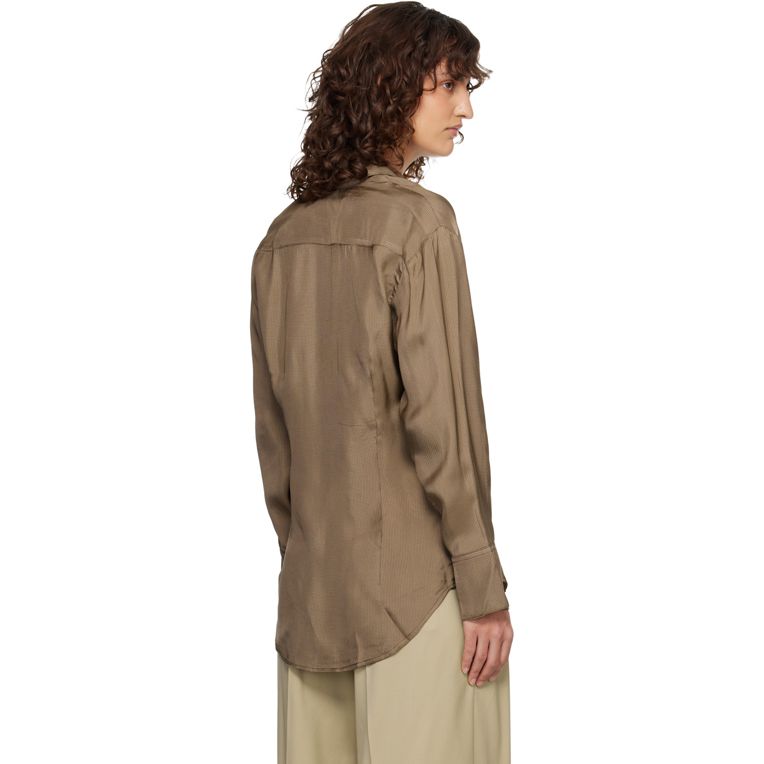  Róhe Brown Relaxed Shaped Shirt 