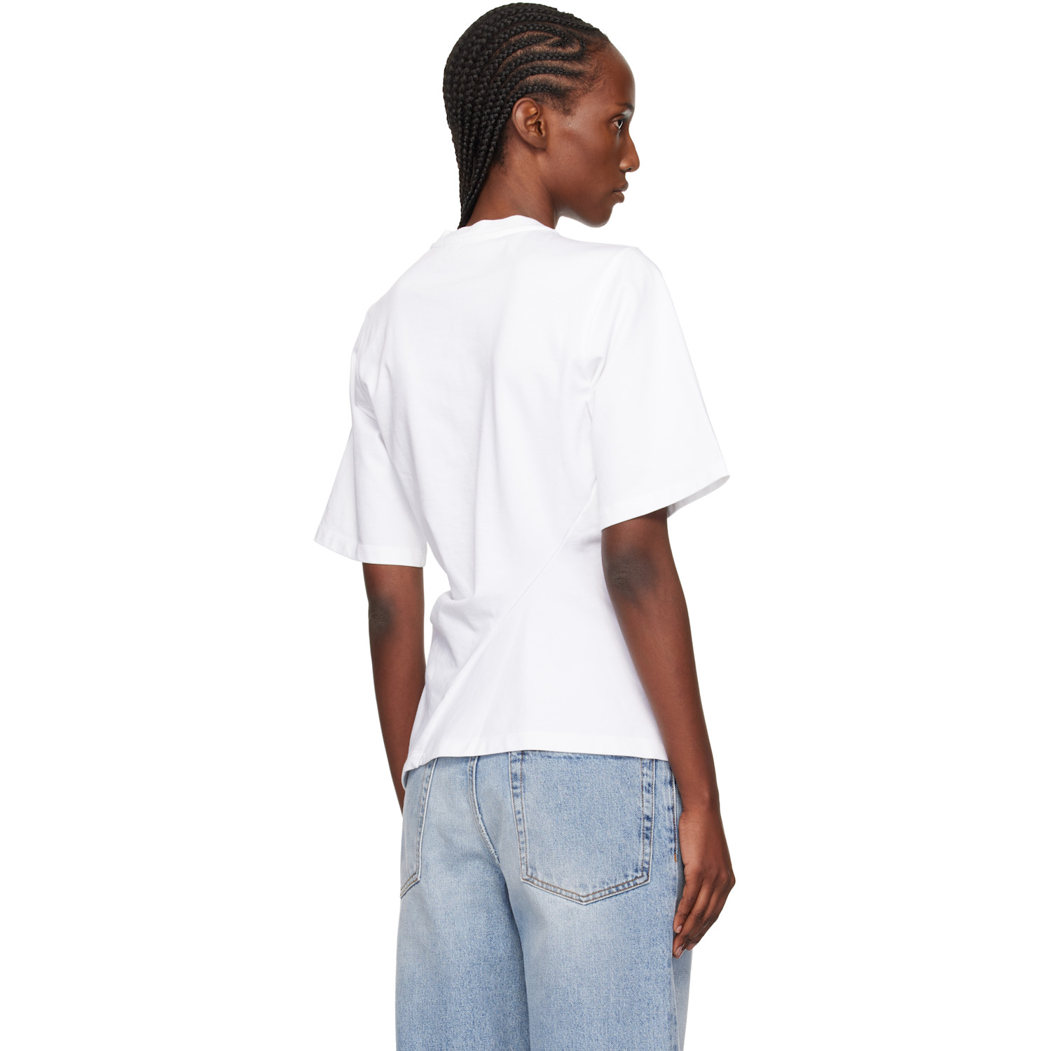 Róhe White Reinvented Twisted T-shirt 