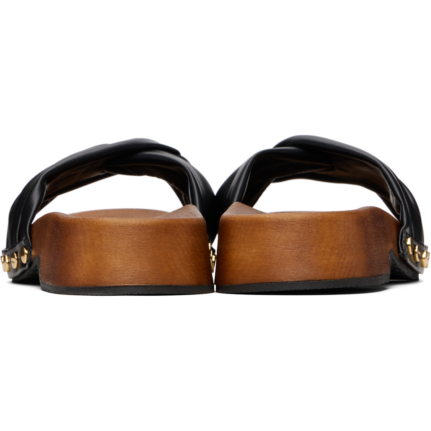  Ganni Black Tia Fairy Clog Sandals 