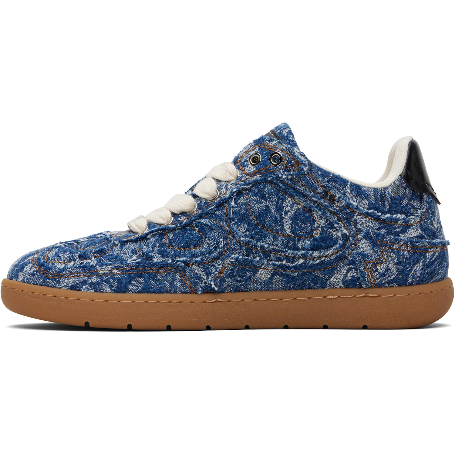  Ganni Blue Denim Tapestry Sneakers 