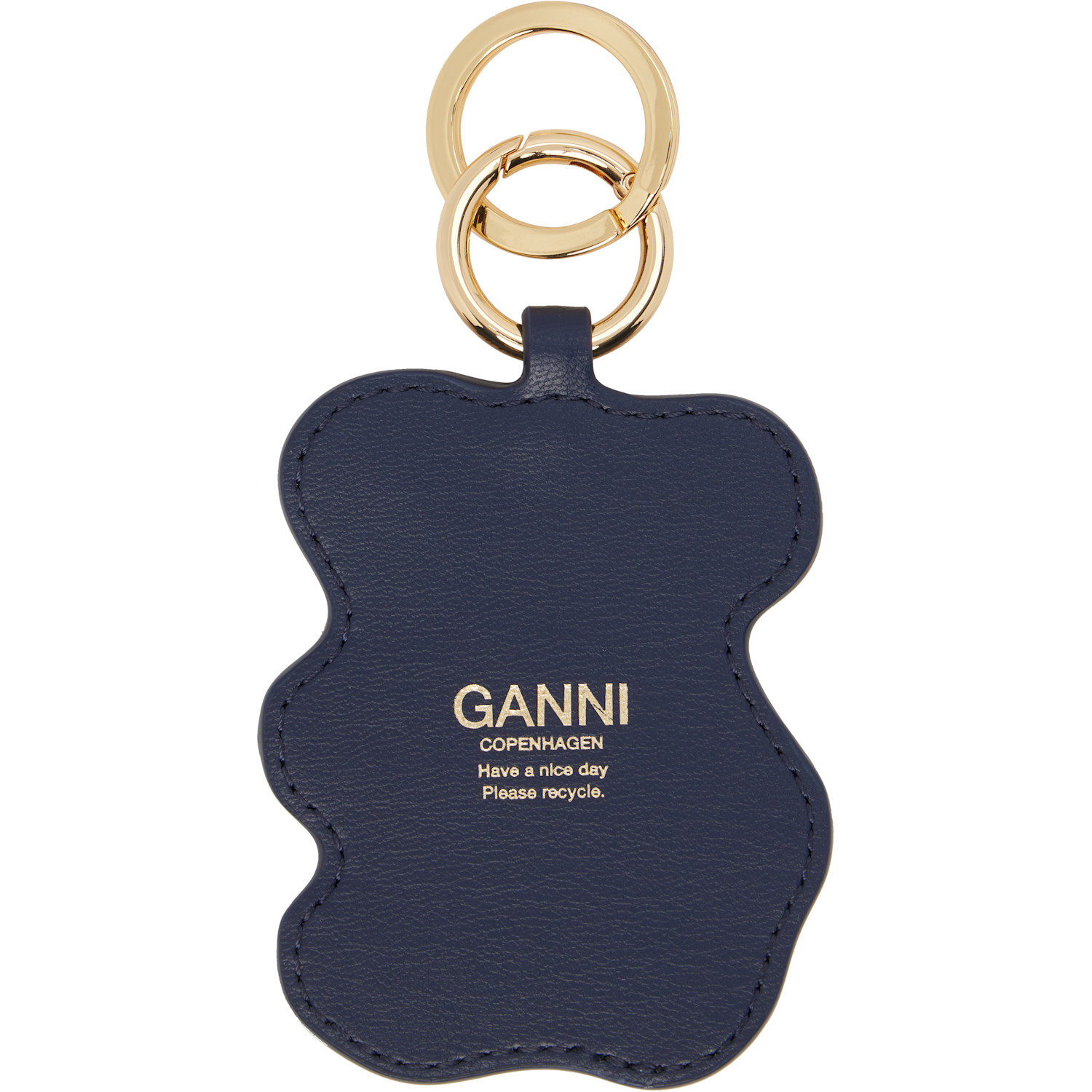  Ganni Black & Brown Joy Bear Keychain 