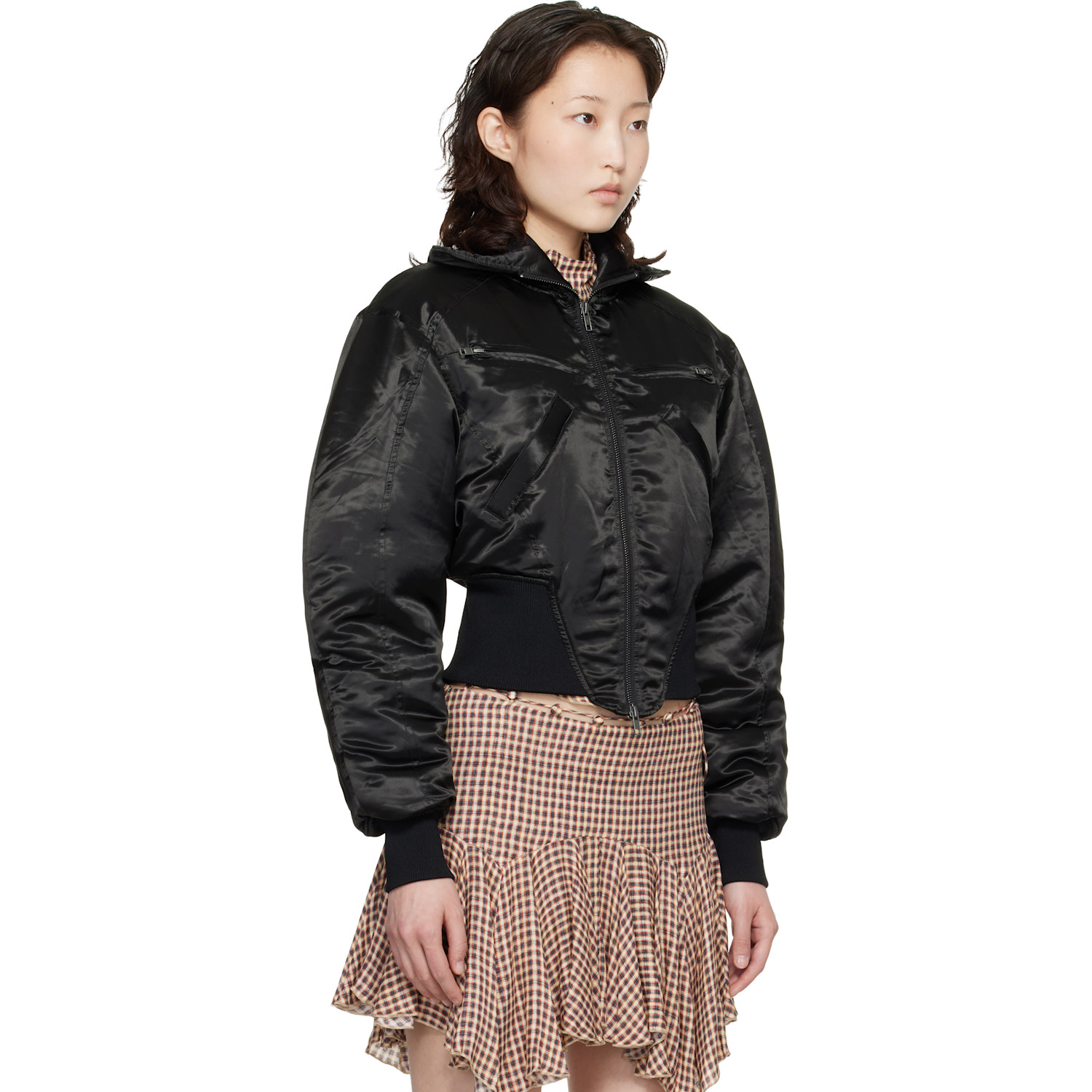  Knwls Black M-claw Bomber Jacket 