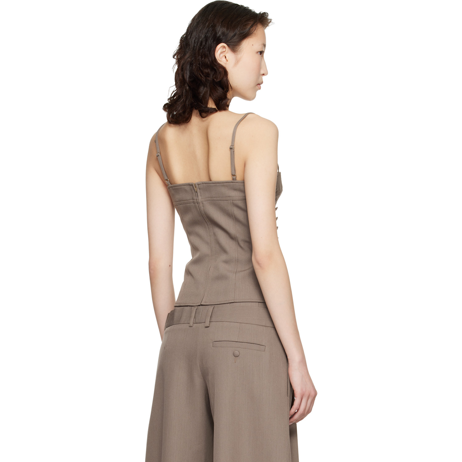  Knwls Taupe Jett Bustier Top 
