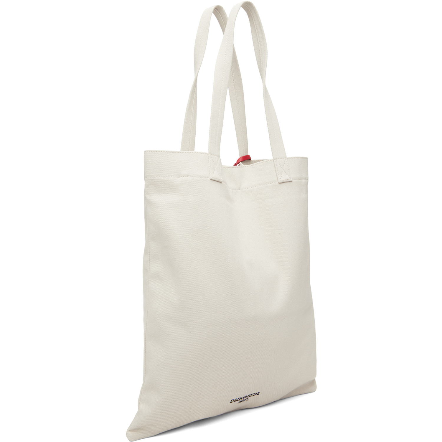  Dsquared2 Off-white Smiley Edition Shopping Tote 