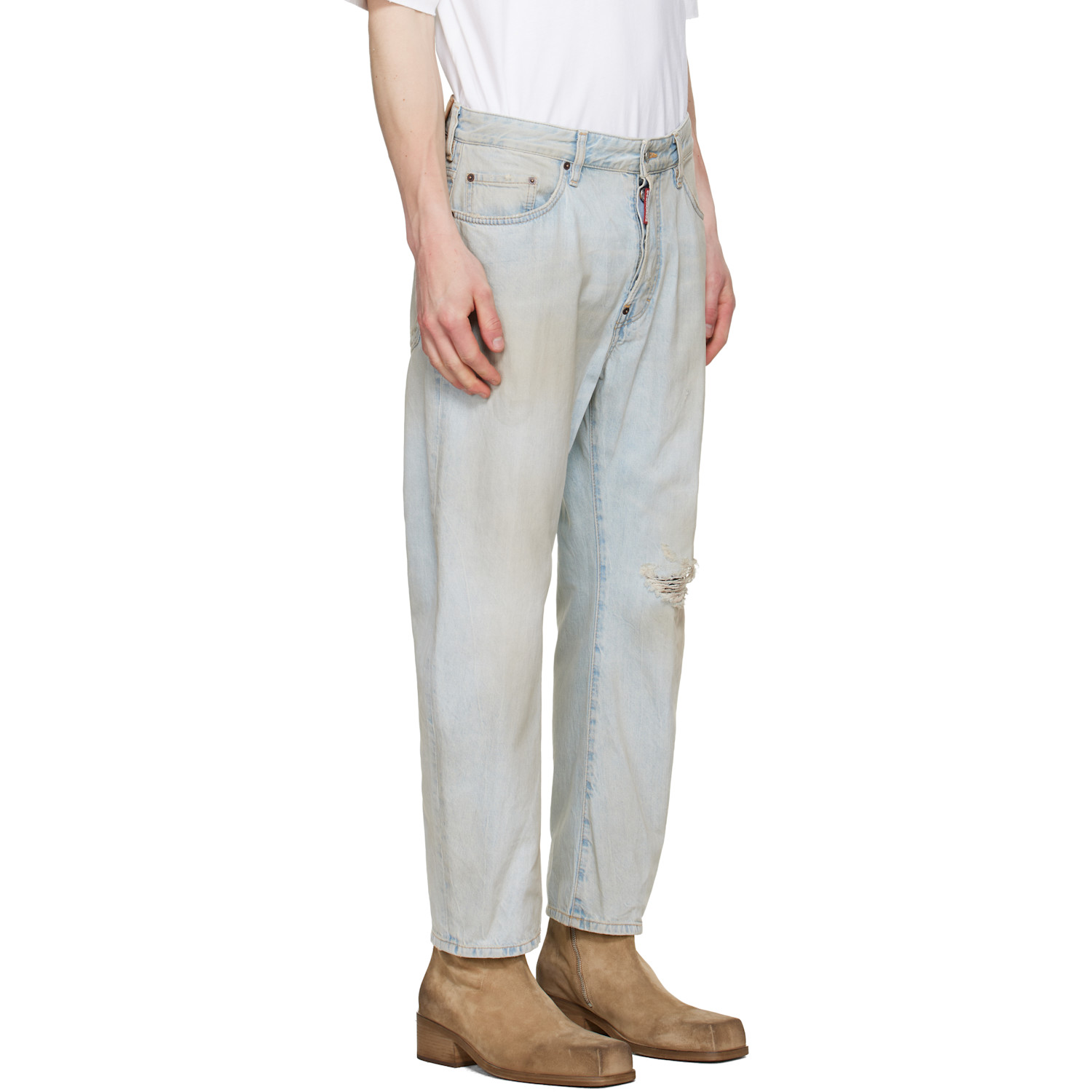  Dsquared2 Blue Light L.a. Wash Bro Jeans 