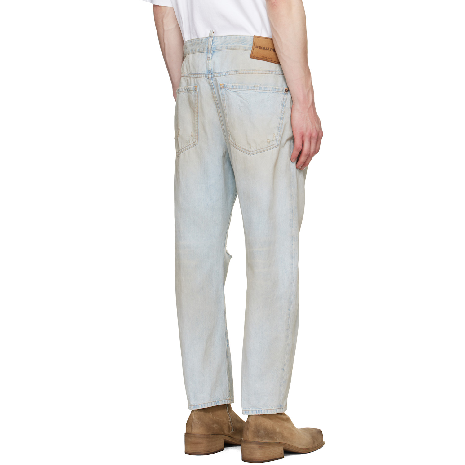  Dsquared2 Blue Light L.a. Wash Bro Jeans 