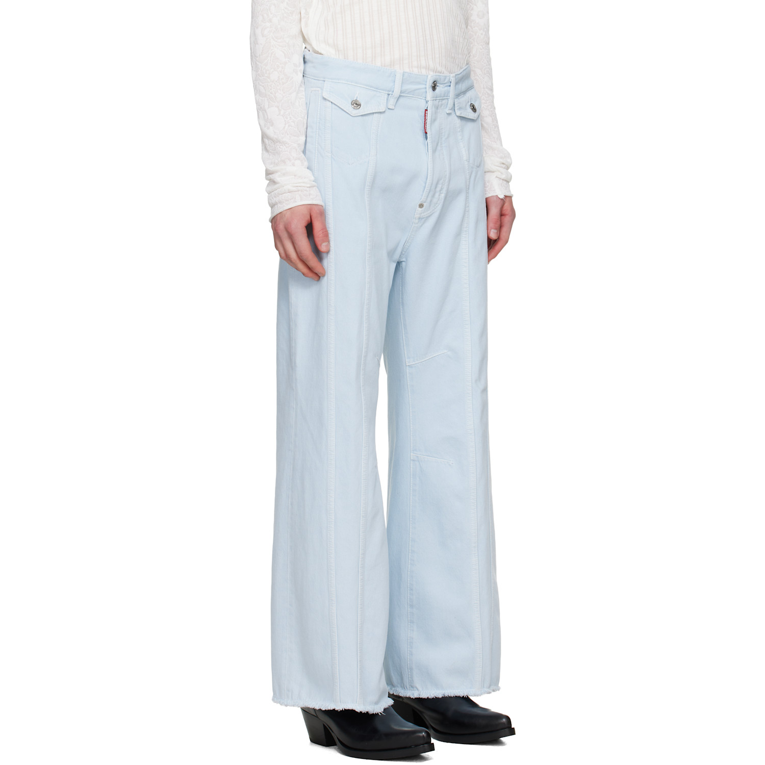  Dsquared2 Blue Powder Wash Eros Jeans 