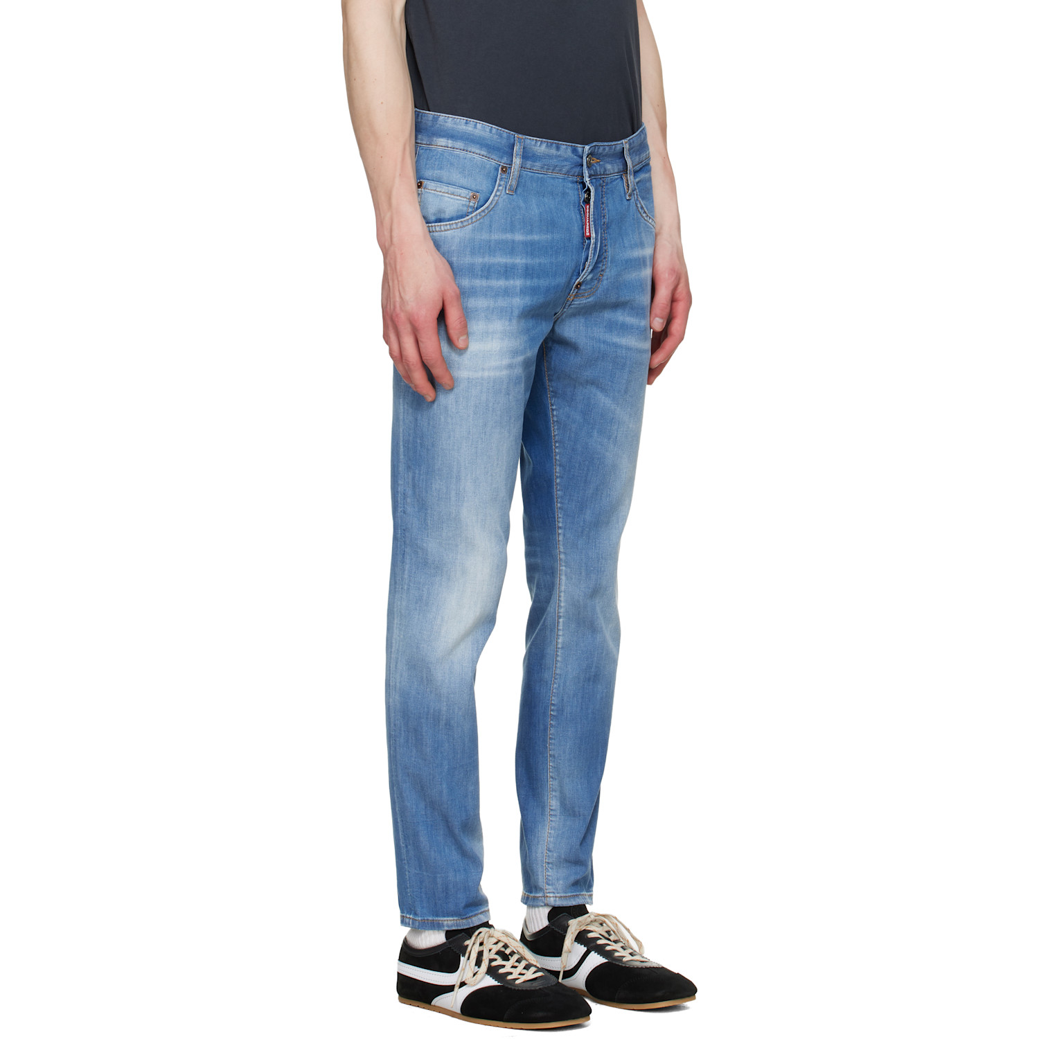  Dsquared2 Blue Light Wash Skater Jeans 