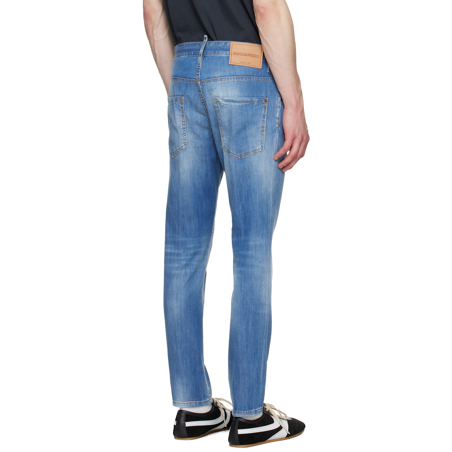  Dsquared2 Blue Light Wash Skater Jeans 