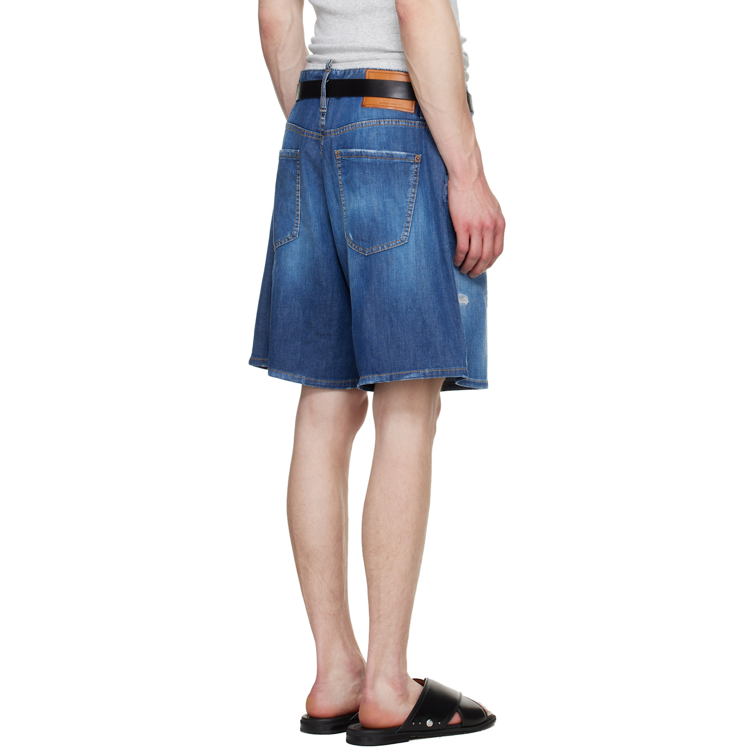  Dsquared2 Blue Medium Wash Denim Boxer Shorts 