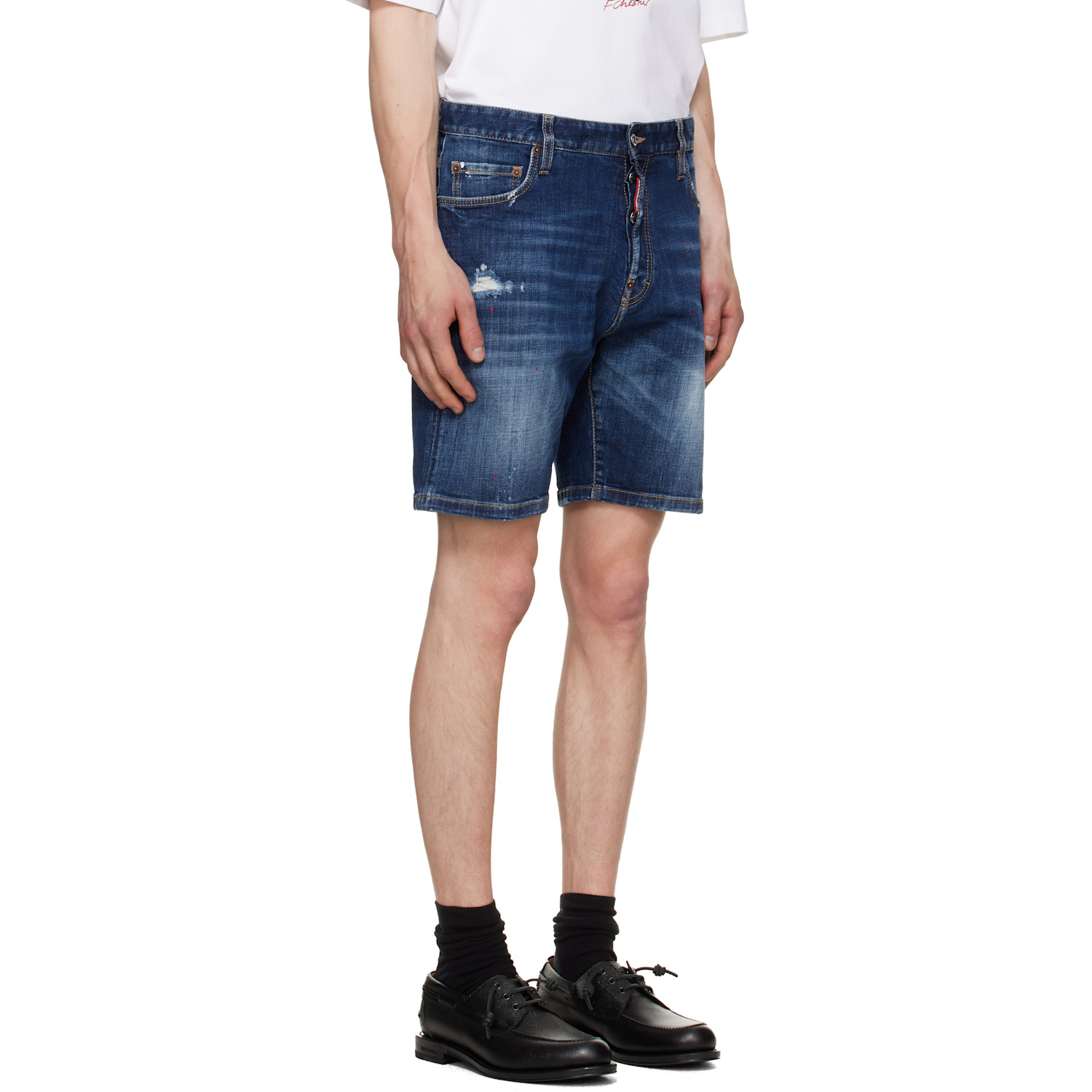  Dsquared2 Navy Marine Denim Shorts 