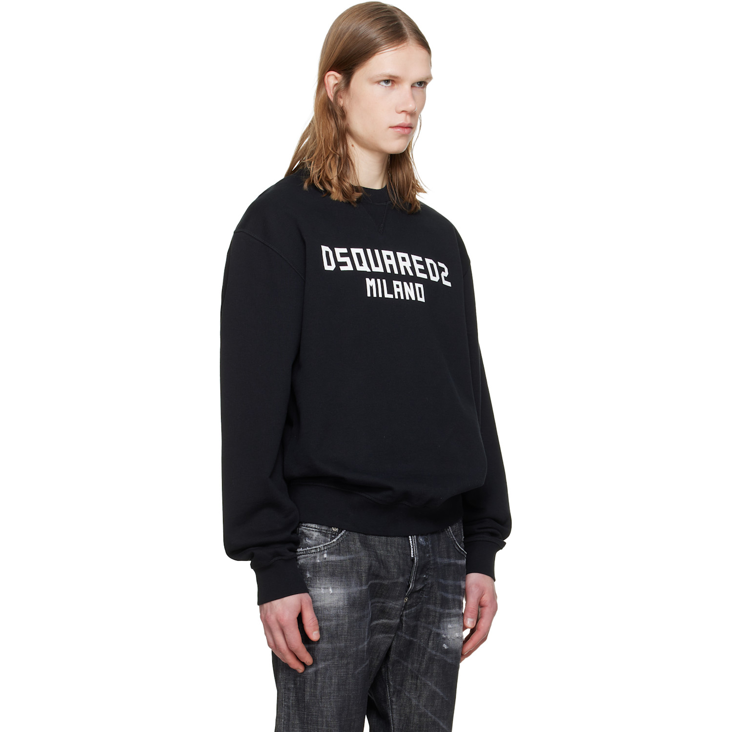 Dsquared2 Black 'dsquared2 Milano' Cool Fit Sweatshirt 
