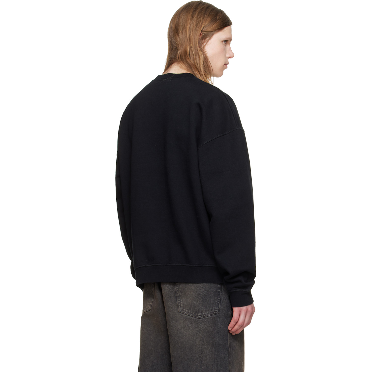  Dsquared2 Black D2 Signature Relax Fit Crewneck 