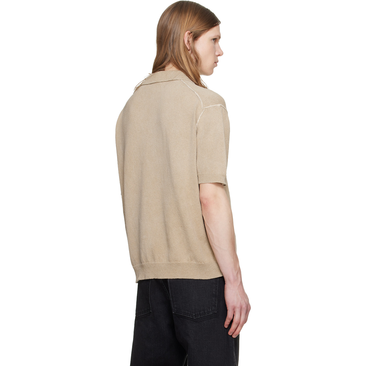  Dsquared2 Beige 'dsquared2 Signature' Short Sleeves Polo 