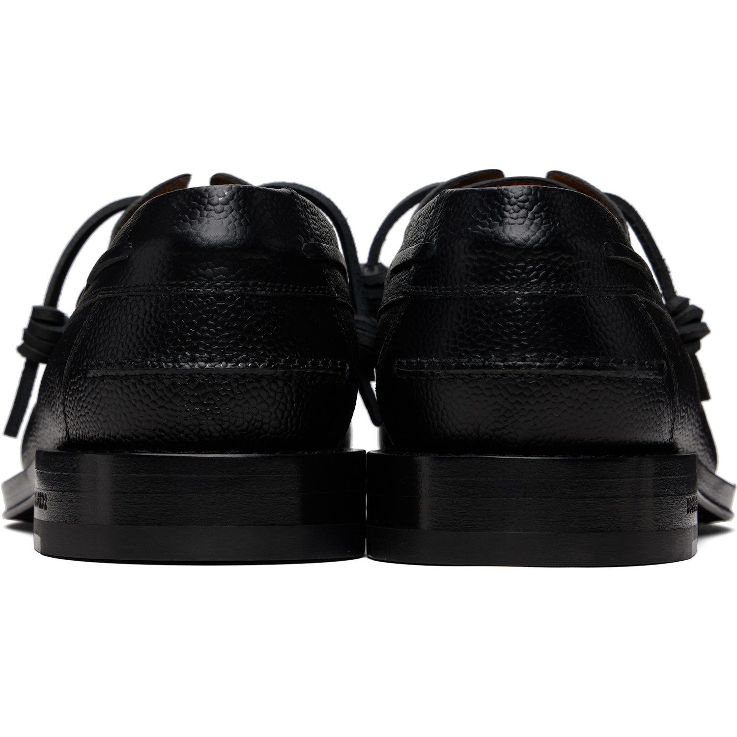  Dsquared2 Black Neoclassic Boat Shoe Derbys 