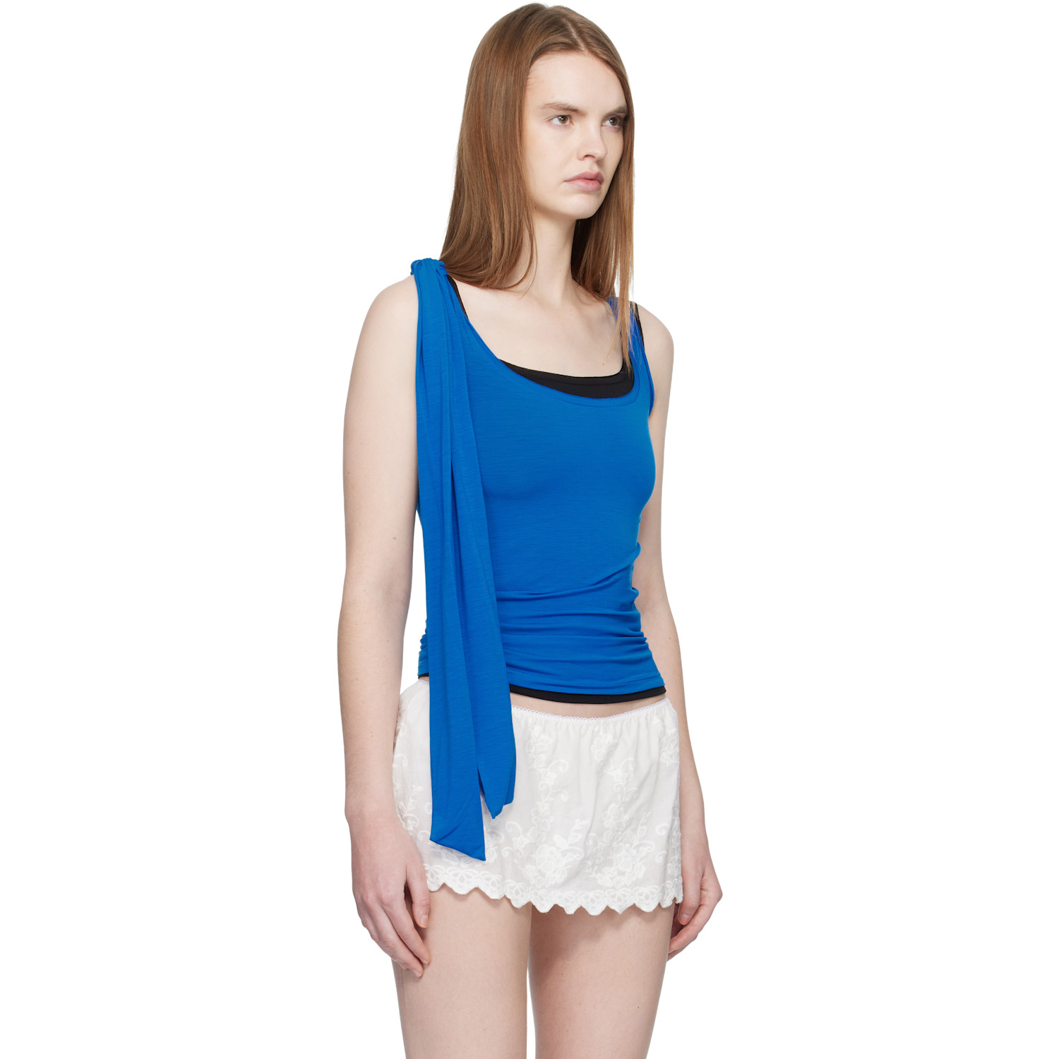  Fruity Booty Black & Blue Uva Layer Tank Top Set 
