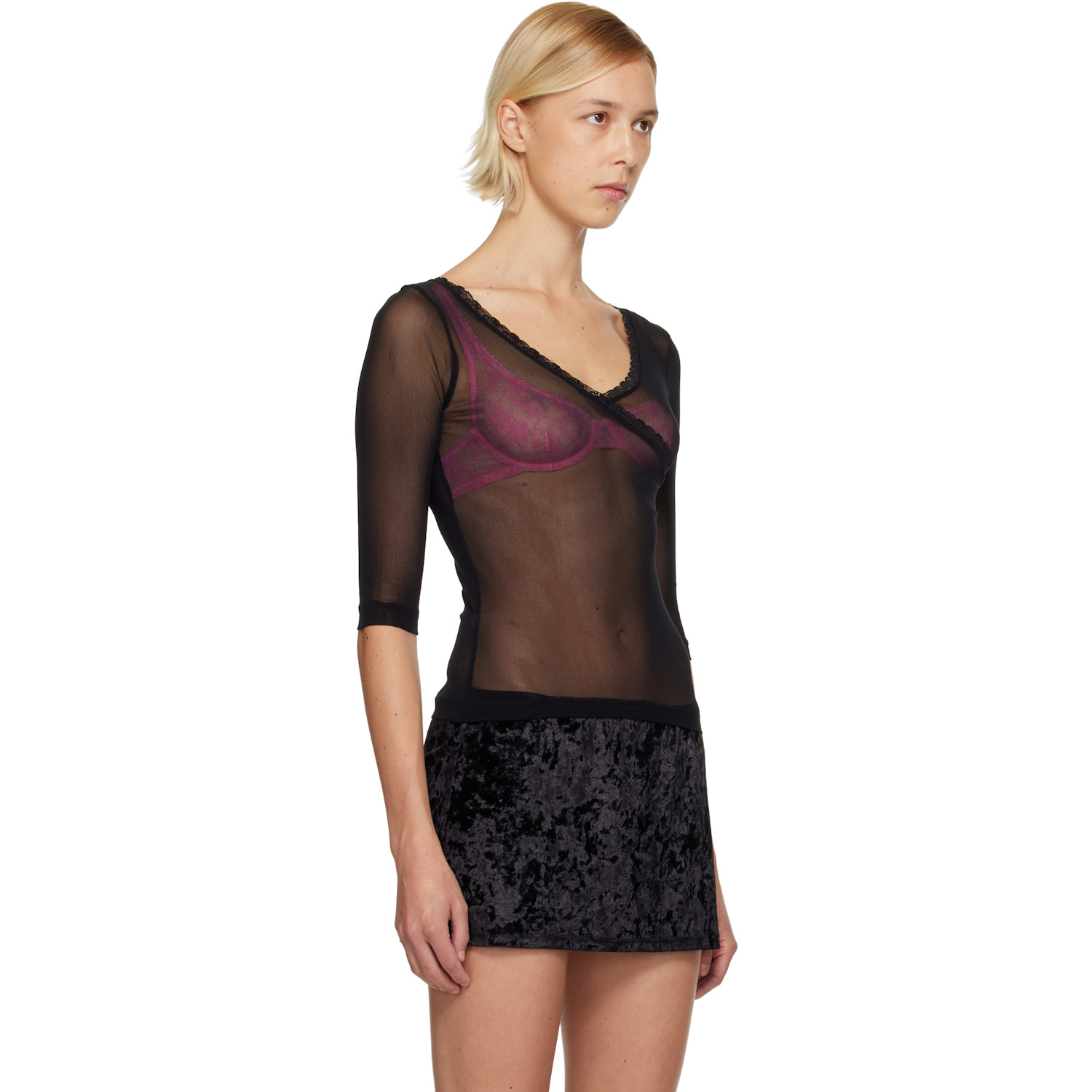  Fruity Booty Black Moss Wrap T-shirt 